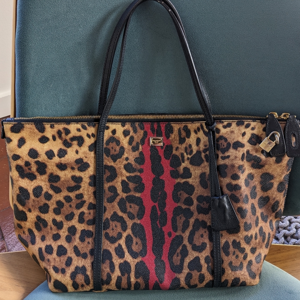 Large coated canvas Dolce & Gabbana tote in excellent barely used condition